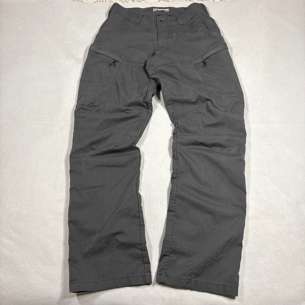 5.11 Tactical Mens Gray Cargo Pants 32x34 Articulated Knee Utility Trousers